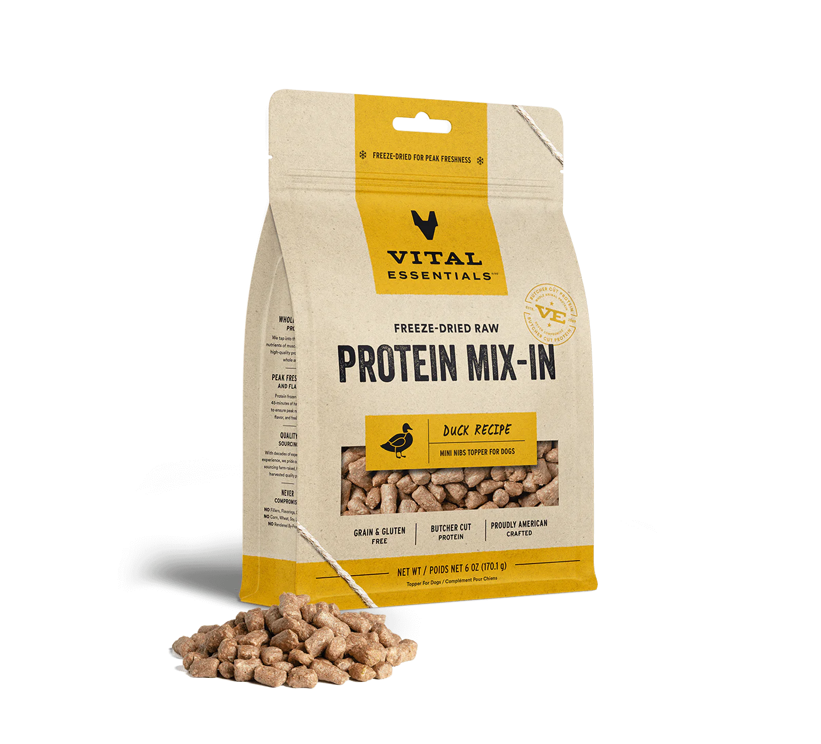 Vital Essentials FD Protein Mix-In Duck Mini Nibs 6oz
