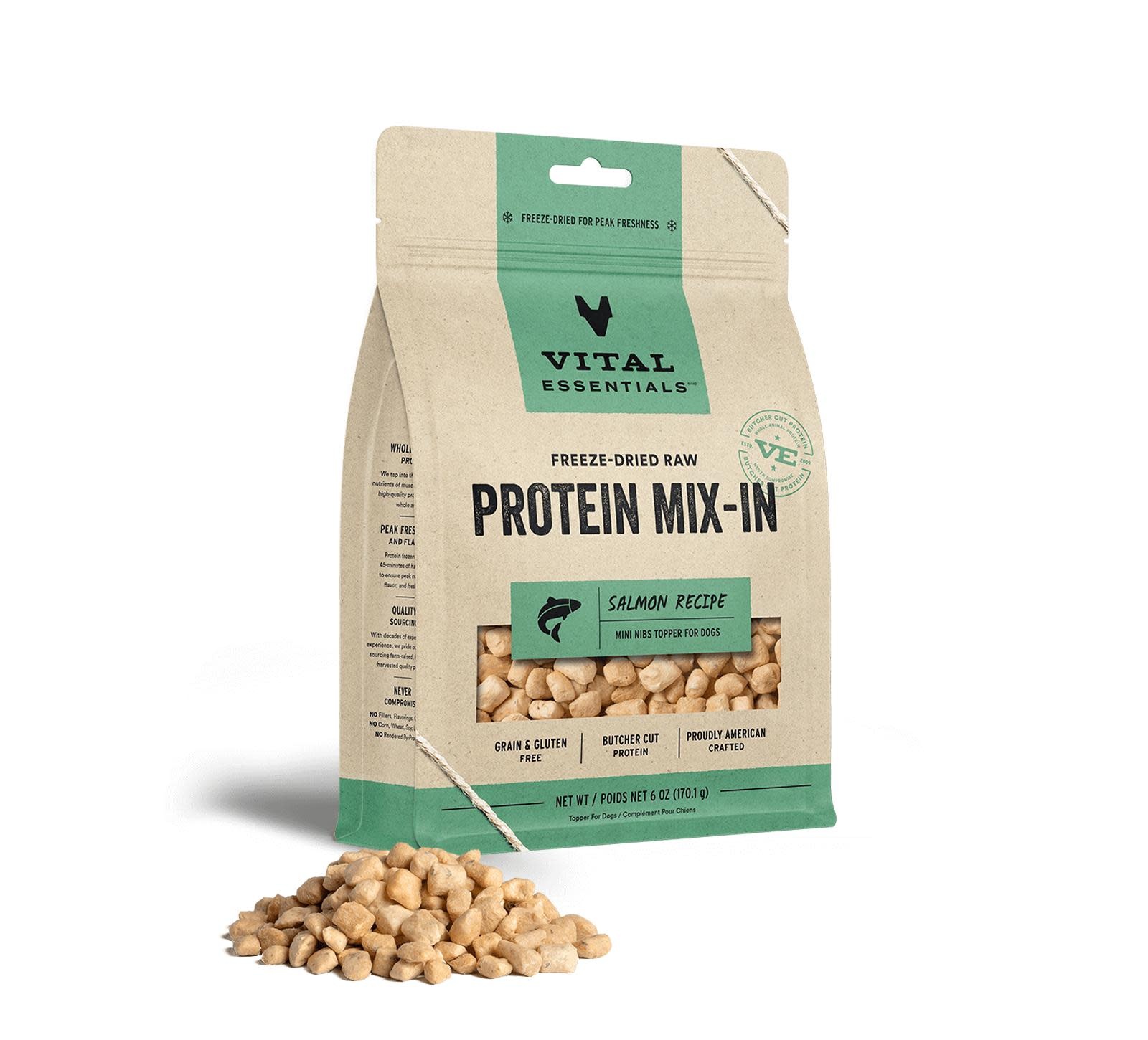 Vital Essentials FD Protein Mix-In Salmon Mini Nibs 6oz