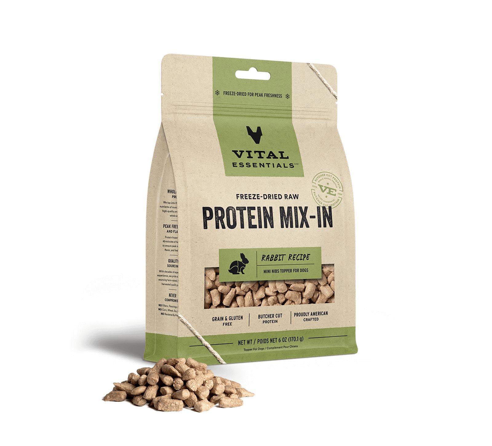Vital Essentials FD Protein Mix-In Rabbit Mini Nibs 6oz