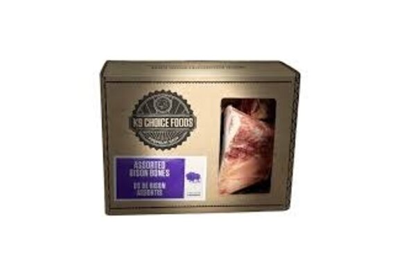 K9 Choice Assorted Bison Bones 3Lb