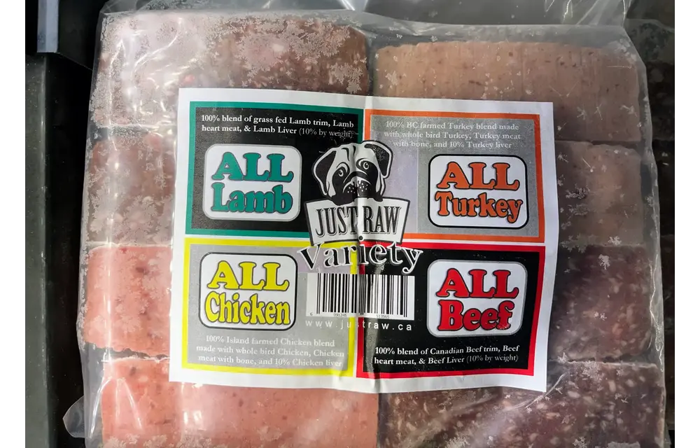 Just Raw Variety Pack All Meat 4lb (8 x .5lb)