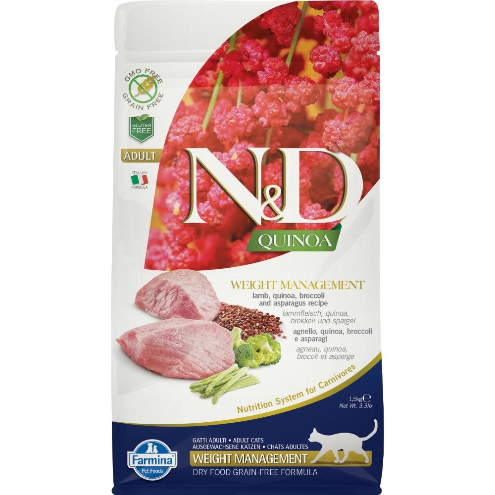 Farmina N&D Quinoa Weight Management Lamb Cat 1.5 kg