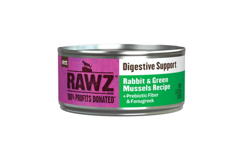 RAWZ Cat Digestive Support Rabbit & Green Mussels 5.5oz