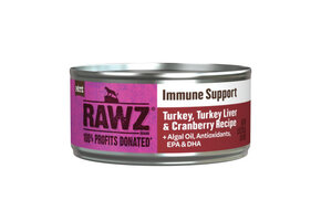 RAWZ Cat Immune Support Turkey, Turkey Liver & Cranberry 5.5oz