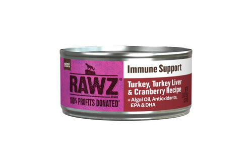 RAWZ Cat Immune Support Turkey, Turkey Liver & Cranberry 5.5oz
