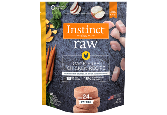 Instinct Dog Raw Chicken Patties 6lb