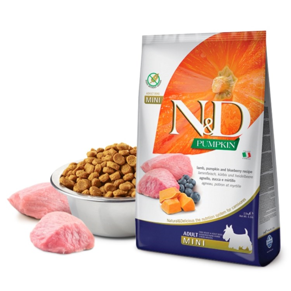 Farmina N&D Dog Pumpkin - Lamb & Blueberry Mini 7kg