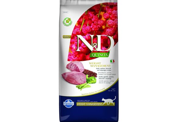Farmina Nhttps://res.cloudinary.com/lightspeed-retail/image/upload/c_fill,h_240,w_240/fb7d1un4ro5iszkez09b.jpeg&D Cat Quinoa - Weight Management Lamb 5kg