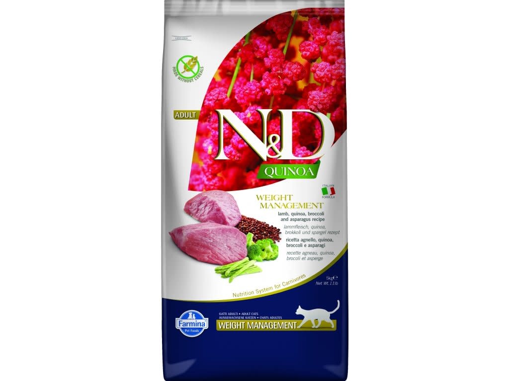 Farmina N&D Cat Quinoa - Weight Management Lamb 5kg