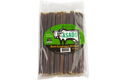 ASADO Beef Esophagus Stick 6'' 10-Pack