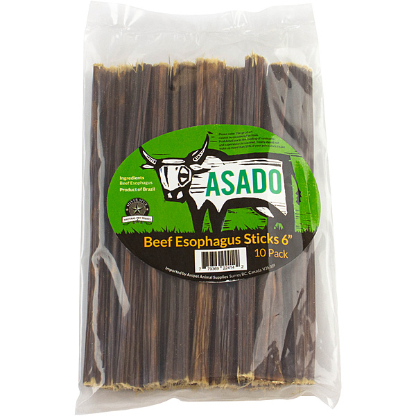 ASADO Beef Esophagus Stick 6'' 10-Pack