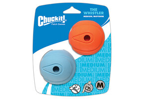 Chuckit Whistle Ball Medium 2pk