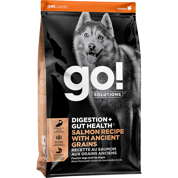 GO! Dog Gut Health Salmon & Ancient Grains 12Lb