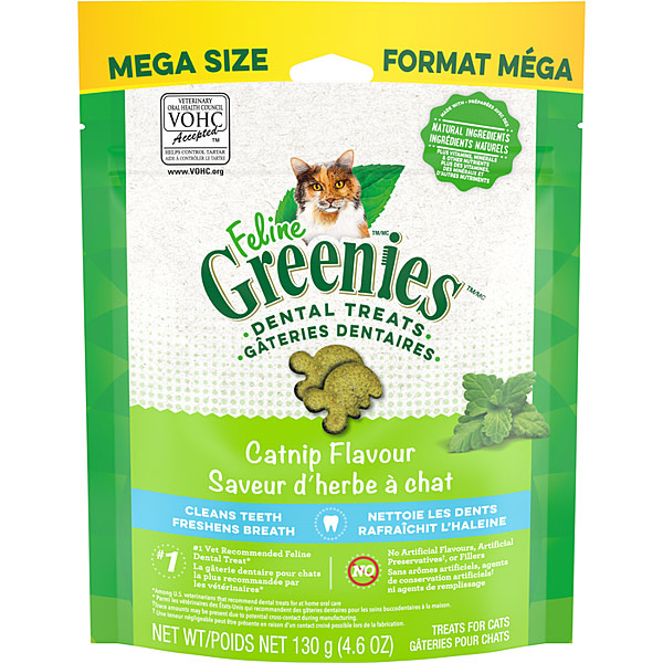 Greenies Feline Dental Treats - Catnip Flavour 4.6OZ