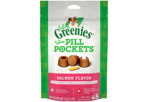 Greenies Feline Pill Pockets - Salmon 1.6OZ