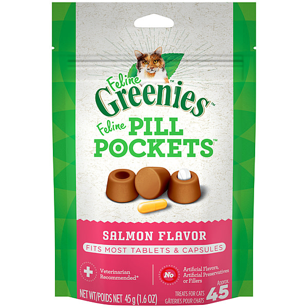 Greenies Feline Pill Pockets - Salmon 1.6OZ