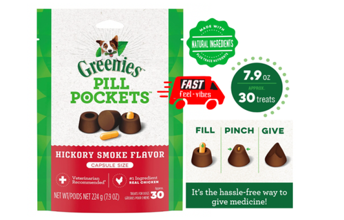 Greenies Pill Pockets Hickory Smoke 30 Capsules