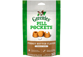 Greenies Pill Pockets - Peanut Butter 30-Tablet Size 3.2OZ