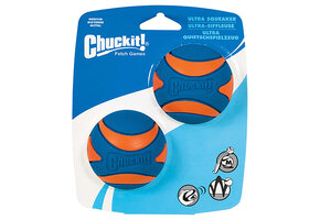 Chuckit Ultra Squeaker Ball Medium 2pk