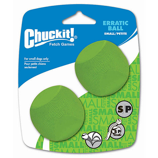 Chuckit Erratic Ball Small 2pk