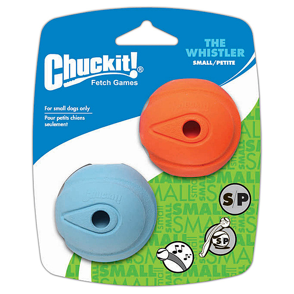 Chuckit Whistle Ball Small 2pk
