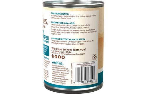 Wellness 95% Whitefish 396g Dog