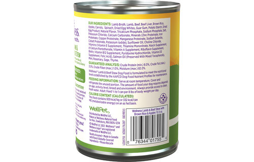 Wellness Lamb & Beef Stew 12.5oz Dog