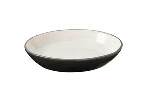 2-Tone Grey Oval Cat Dish 6"