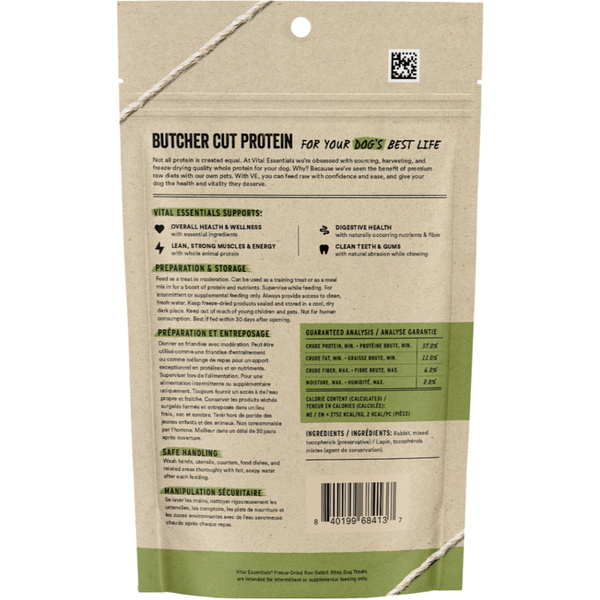 Vital Essentials FD Rabbit Bites 2oz