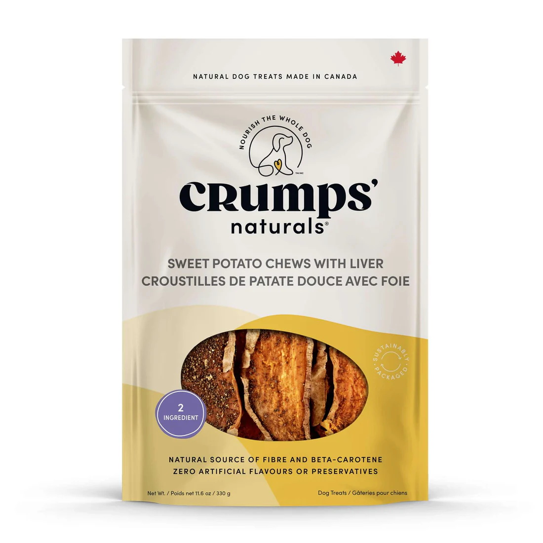 *Disc*Crumps Sweet Potato Chews w/Liver 612g