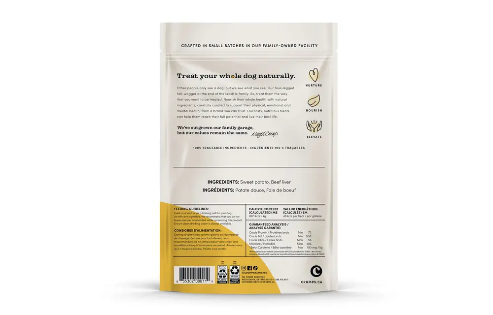 *Disc*Crumps Sweet Potato Chews w/Liver 612g