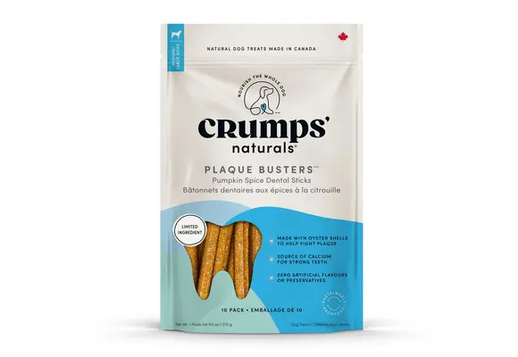Crumps Plaque Busters Pumpkin 7” 10pk