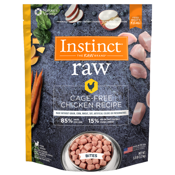 Instinct Dog Raw Chicken Bites 3Lb