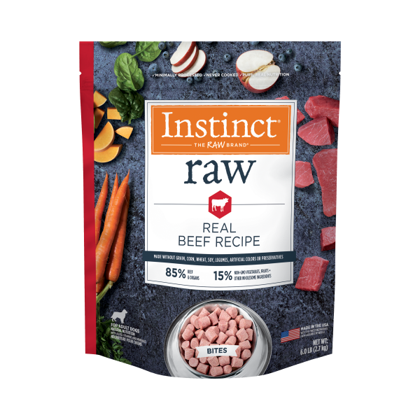 Instinct Dog Raw Natural Beef Bites 6lb