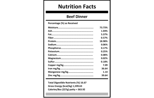 Carnivora Beef Dinner 4lb