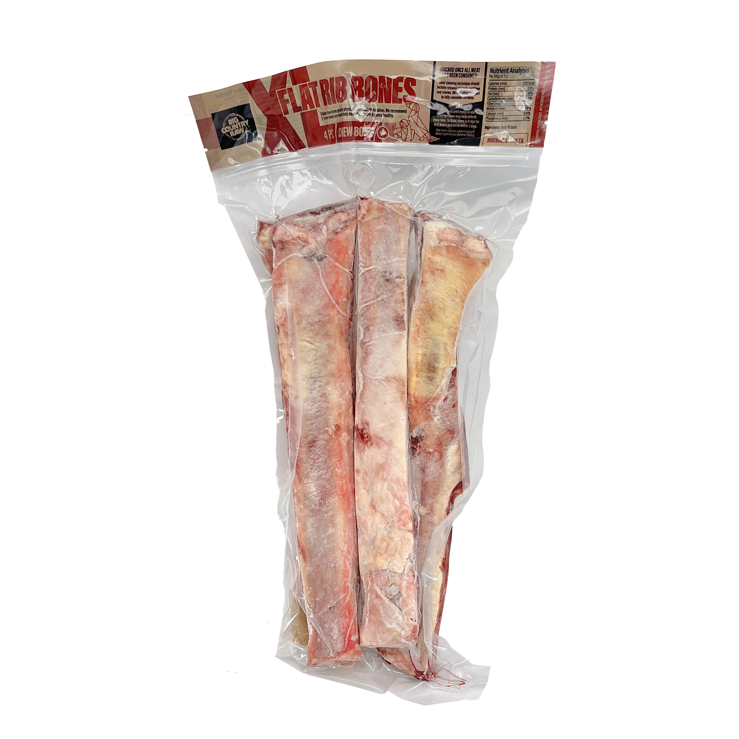 BCR Flat Rib Bone XL 4pc