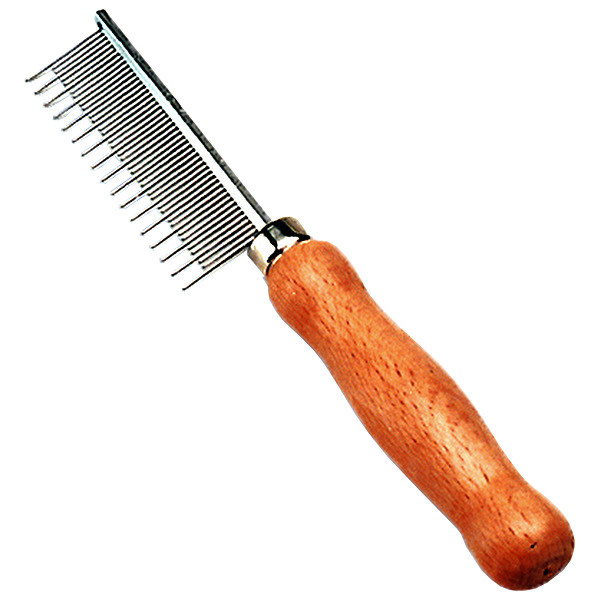 Safari Cat Shedding Comb w/ Wood Handle