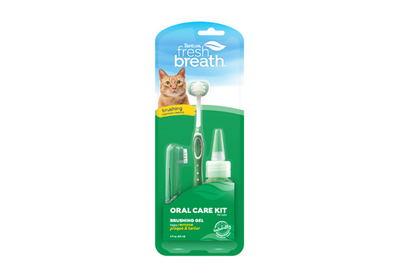 TropiClean Fresh Breath Oral Care Kit for Cats 2oz