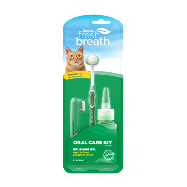 TropiClean Fresh Breath Oral Care Kit for Cats 2oz