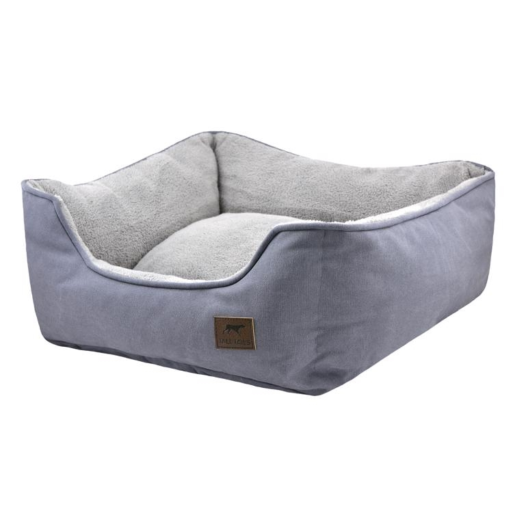 Tall Tails Charcoal Bolster Bed Large 30X27“