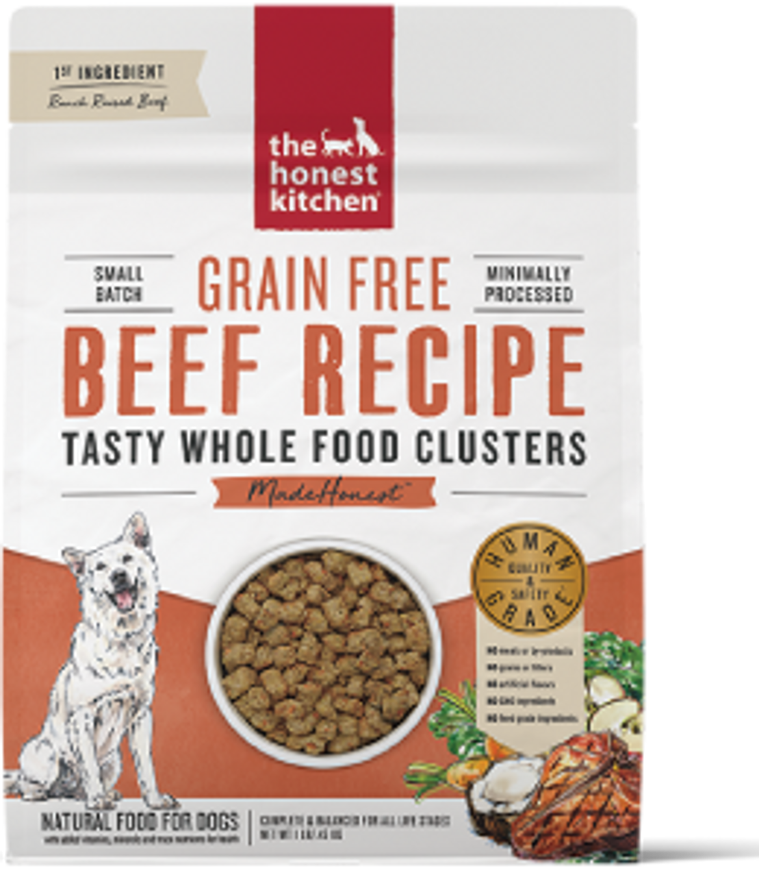 Honest Kitchen GF Clusters Beef 1lb