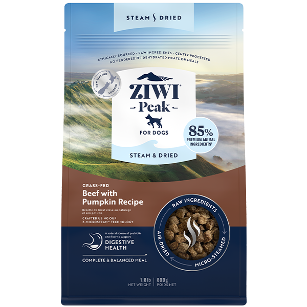 ZIWI Peak Dog Steam-Dried Beef w/Pumpkin 800g