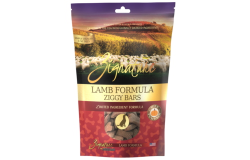 Zignature Ziggy Bars Lamb Treats Dog 12 oz