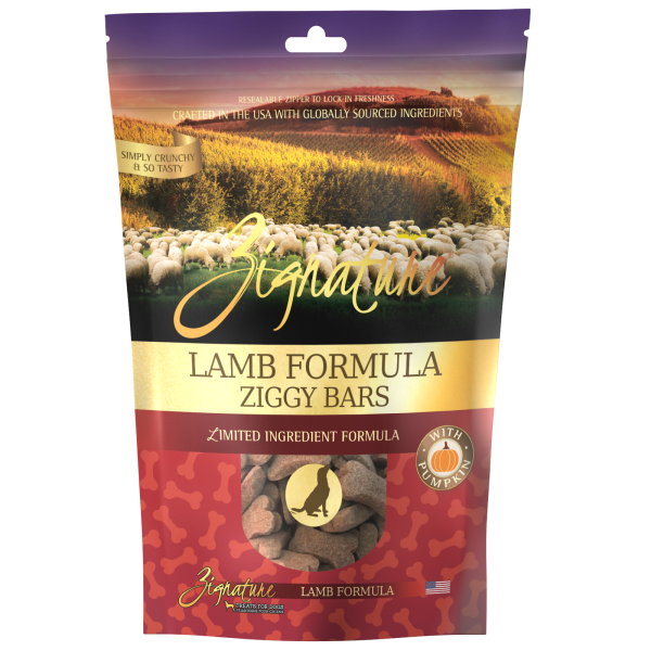 Zignature Ziggy Bars Lamb Treats Dog 12 oz