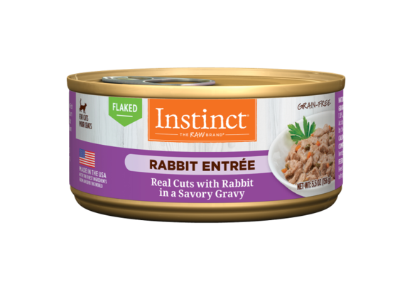 Instinct Cat Flaked GF Rabbit Entrée 5.5oz