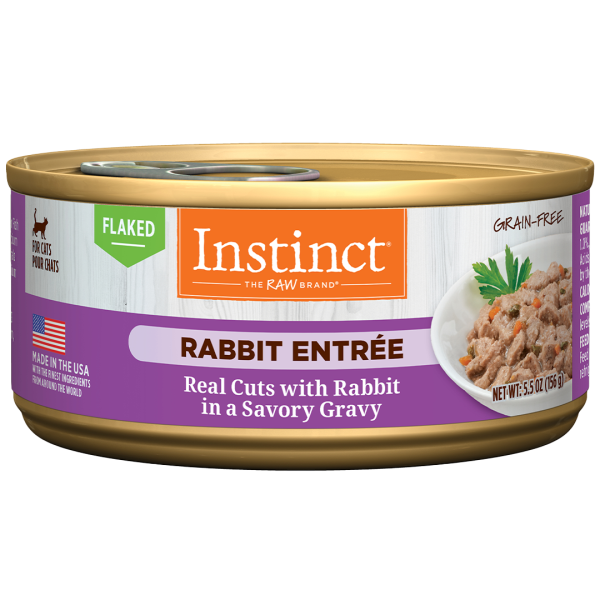 Instinct Cat Flaked GF Rabbit Entrée 5.5oz