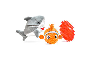 *Disc* Patchwork Pets Prickles Great White w/ Fish 5”