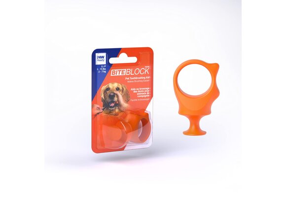 Paw Ready Biteblock Orange Small