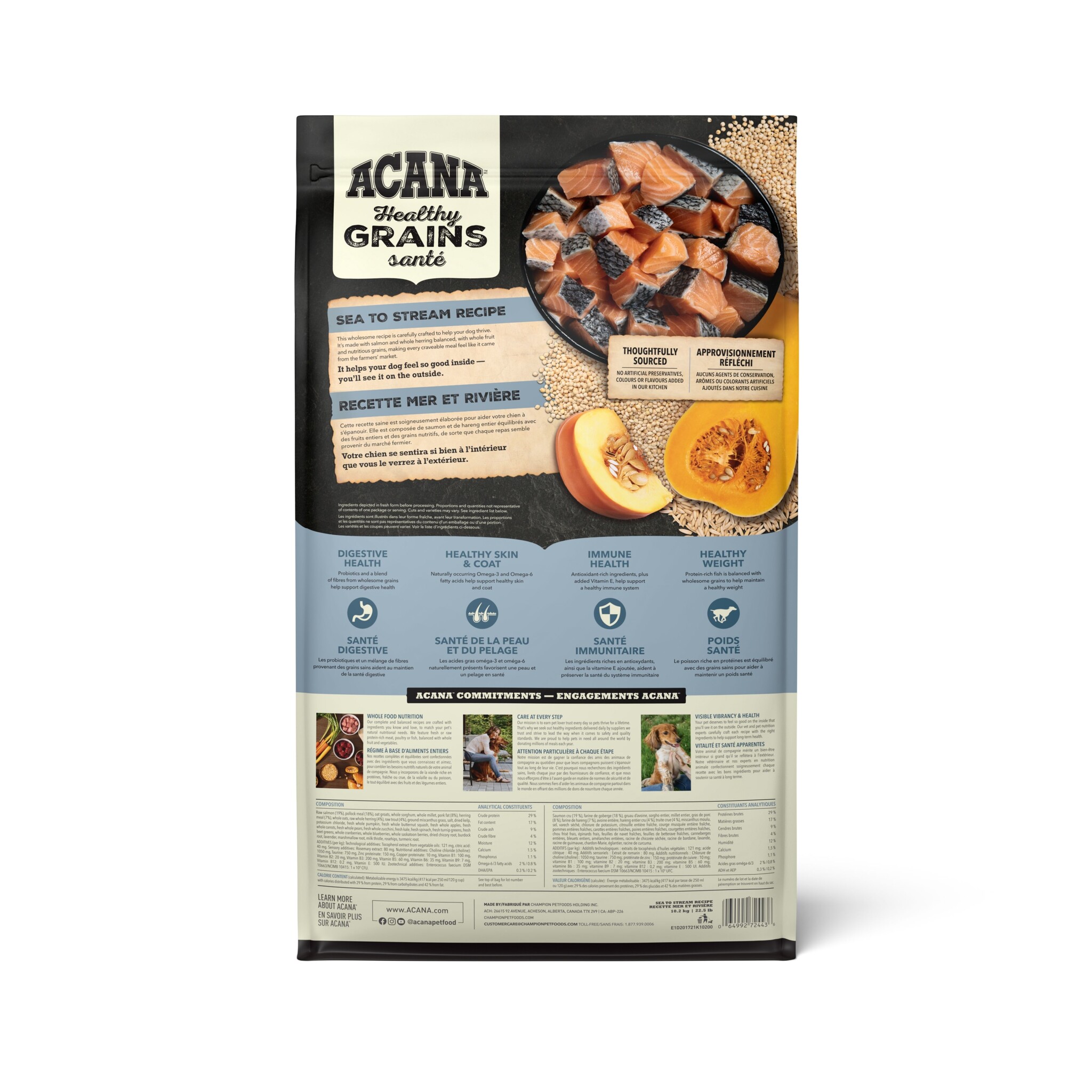 Acana Healthy Grains Sea To Stream Recipe 10.2kg
