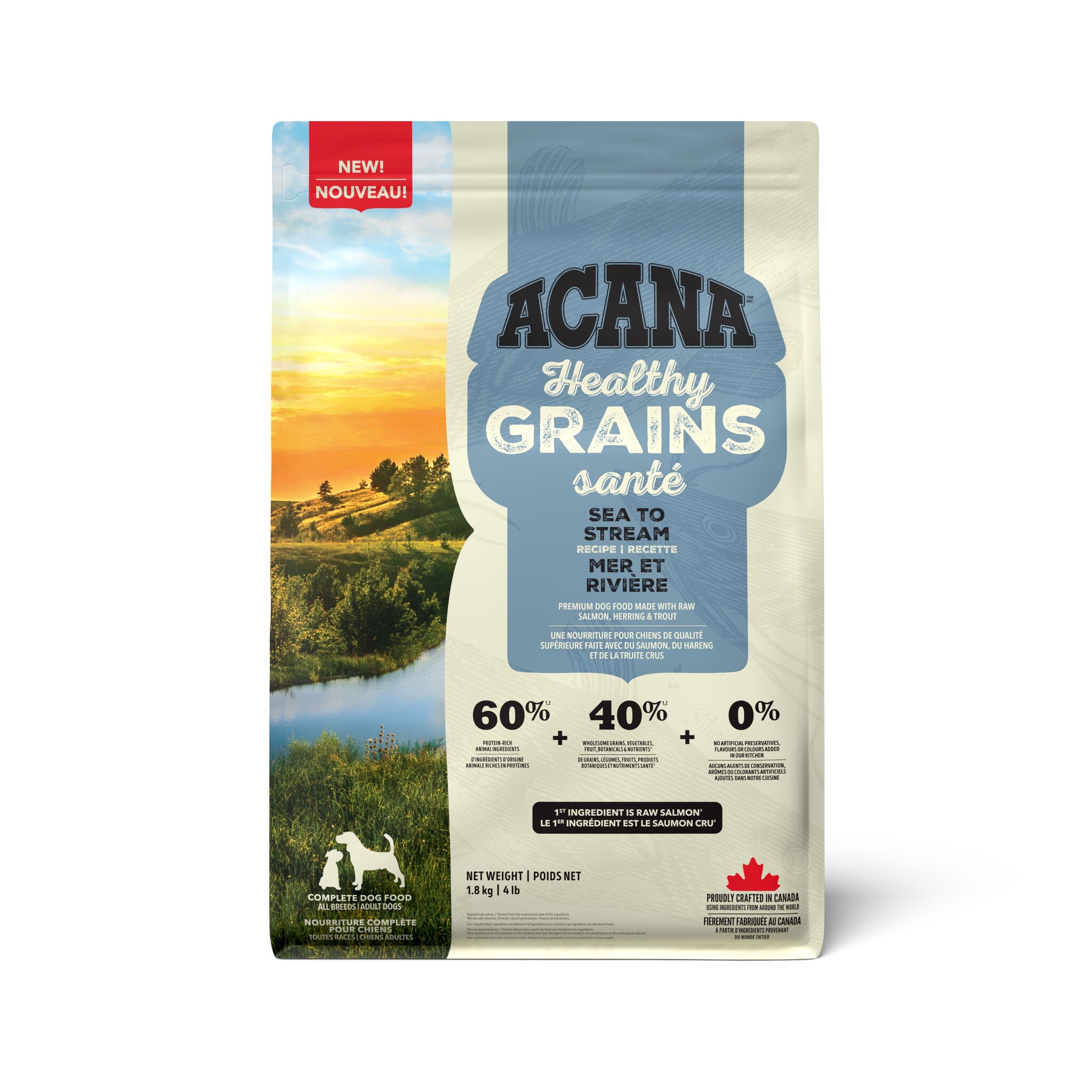 Acana Healthy Grains Sea To Stream Recipe 1.8kg